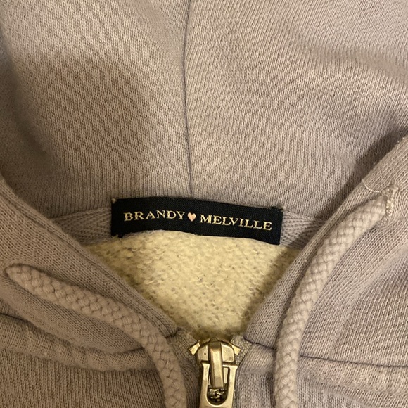 brandy melville light blue zip up - Picture 2 of 3